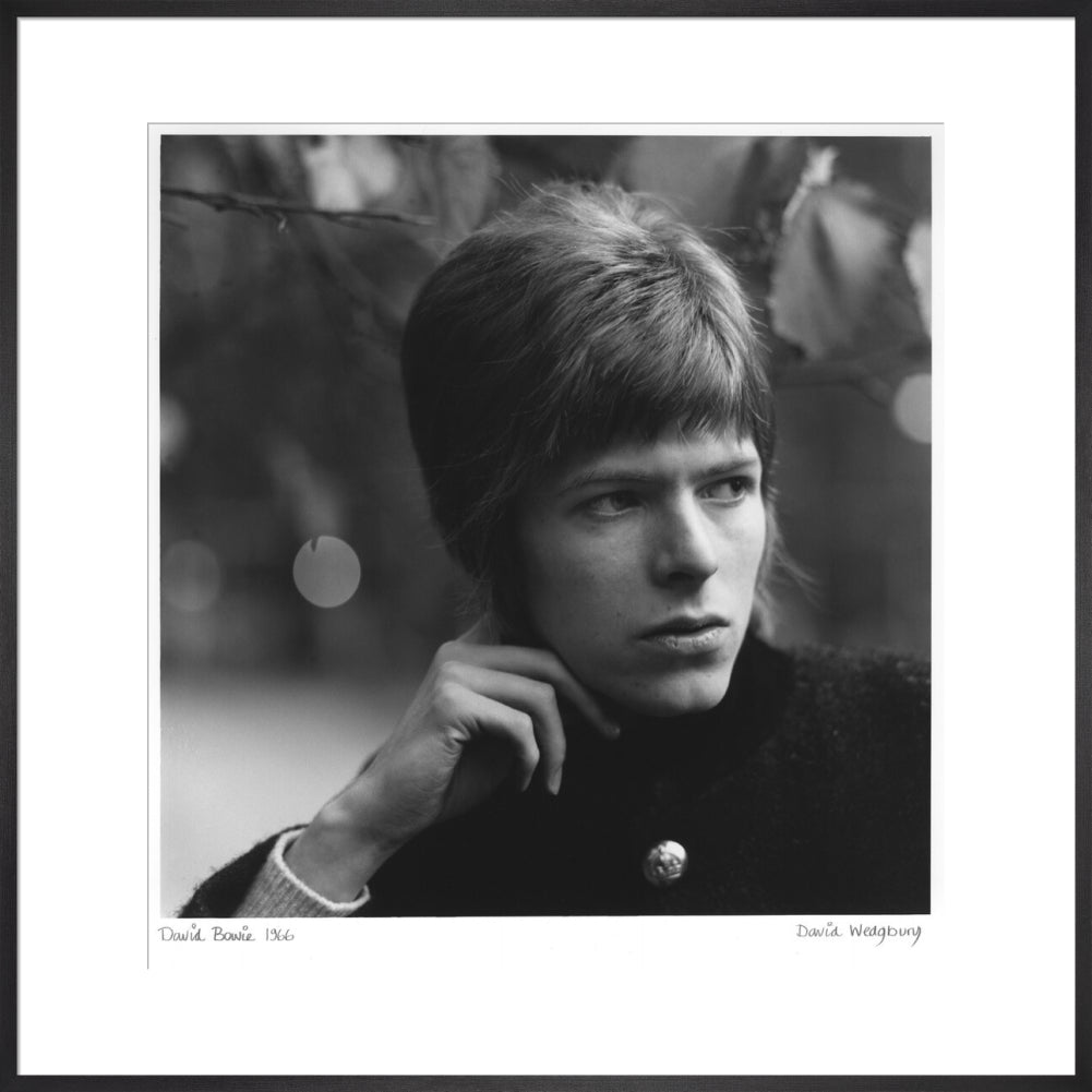 David bowie portrait print (art print, extra large, black frame frame)