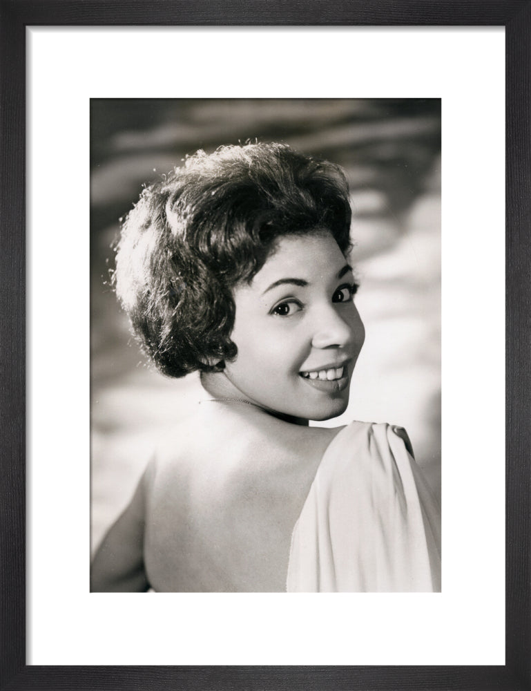 Shirley bassey portrait print (art print, small, black frame)