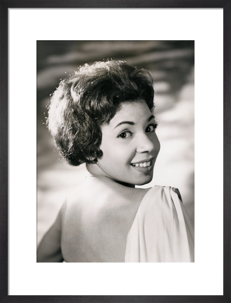 Shirley bassey portrait print (art print, medium, black frame)