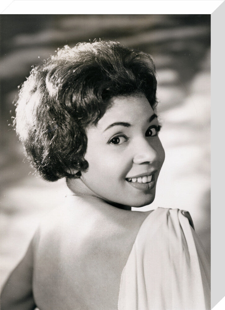 Shirley bassey portrait print (stretched canvas, medium, no frame)