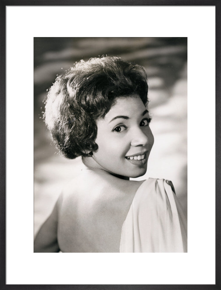 Shirley bassey portrait print (art print, large, black frame)