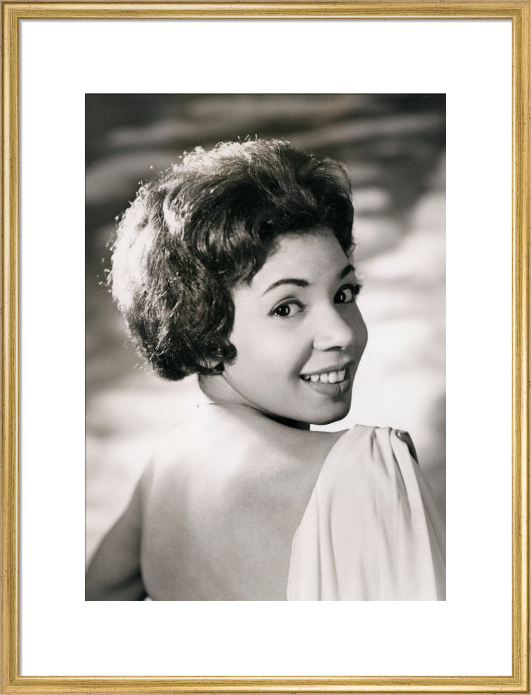 Shirley bassey portrait print (art print, large, gold frame)