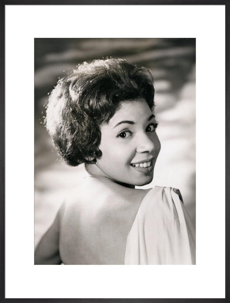 Shirley bassey portrait print (art print, extra large, black frame)