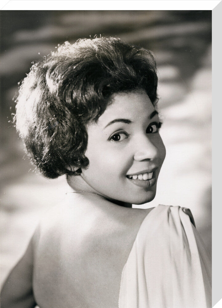 Shirley bassey portrait print (stretched canvas, large, no frame)