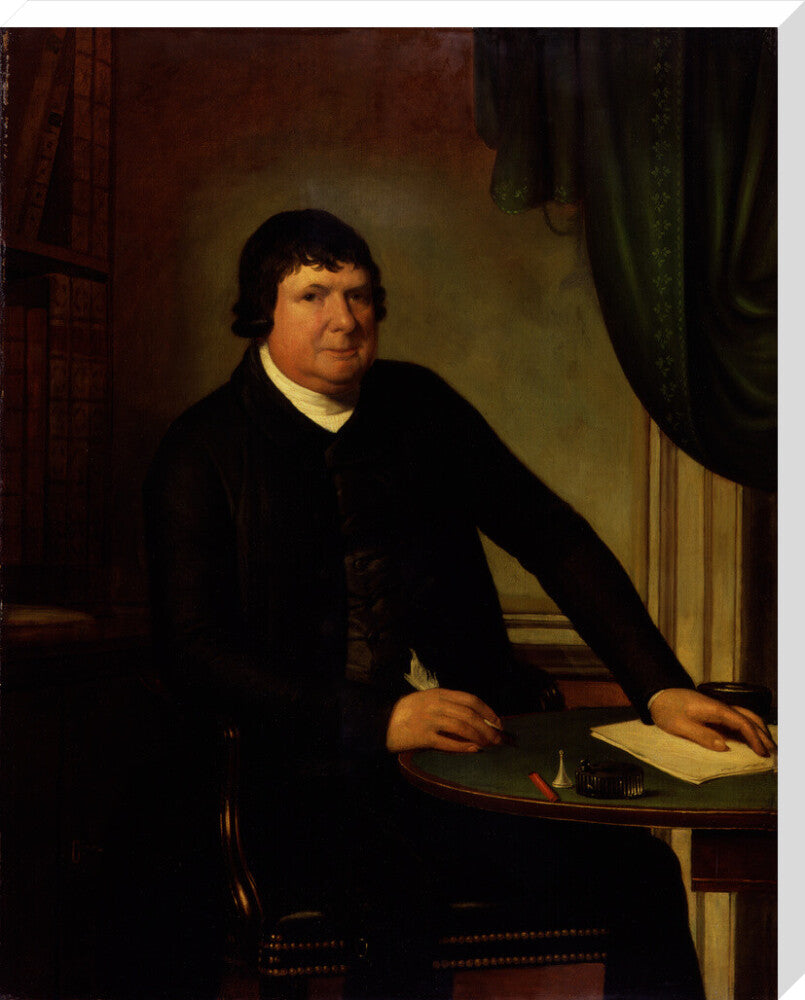 William huntington portrait print (stretched canvas, extra large, no frame)