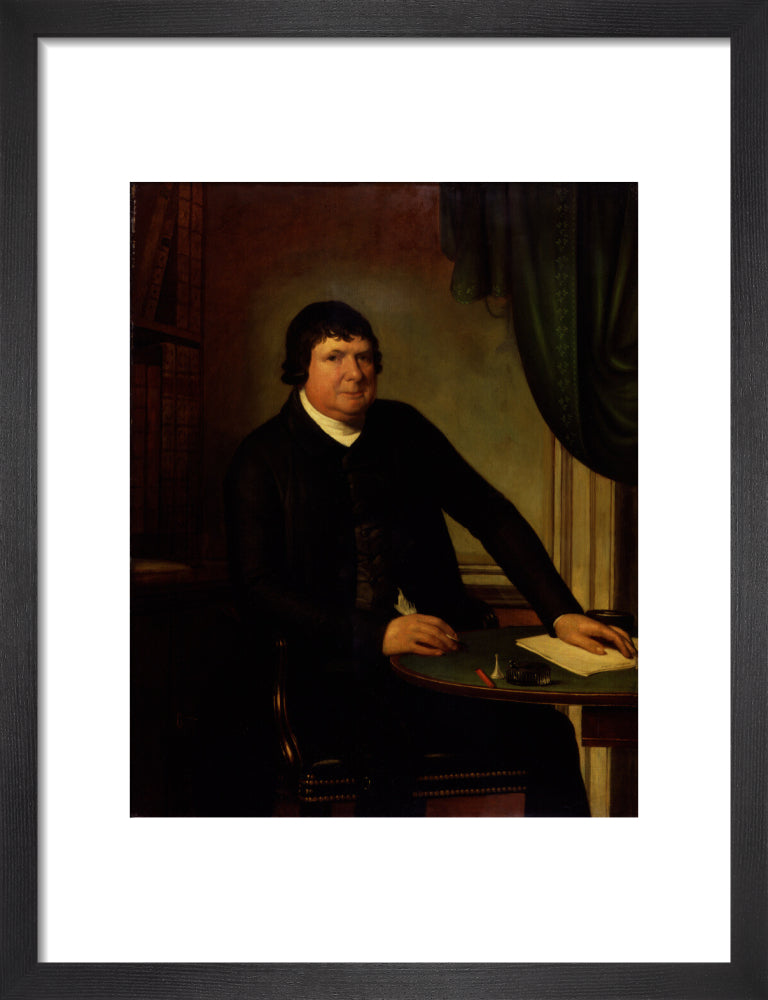 William huntington portrait print (art print, small, black frame)