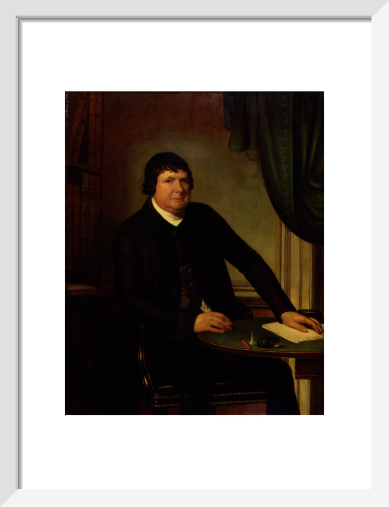 William huntington portrait print (art print, small, white frame)