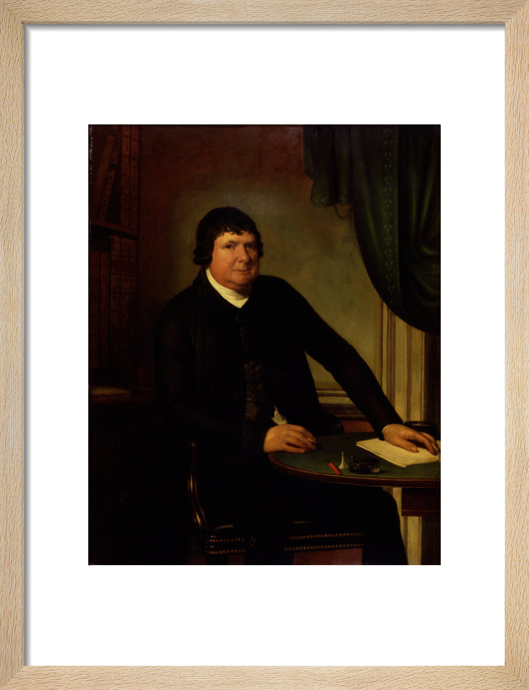 William huntington portrait print (art print, small, natural frame)