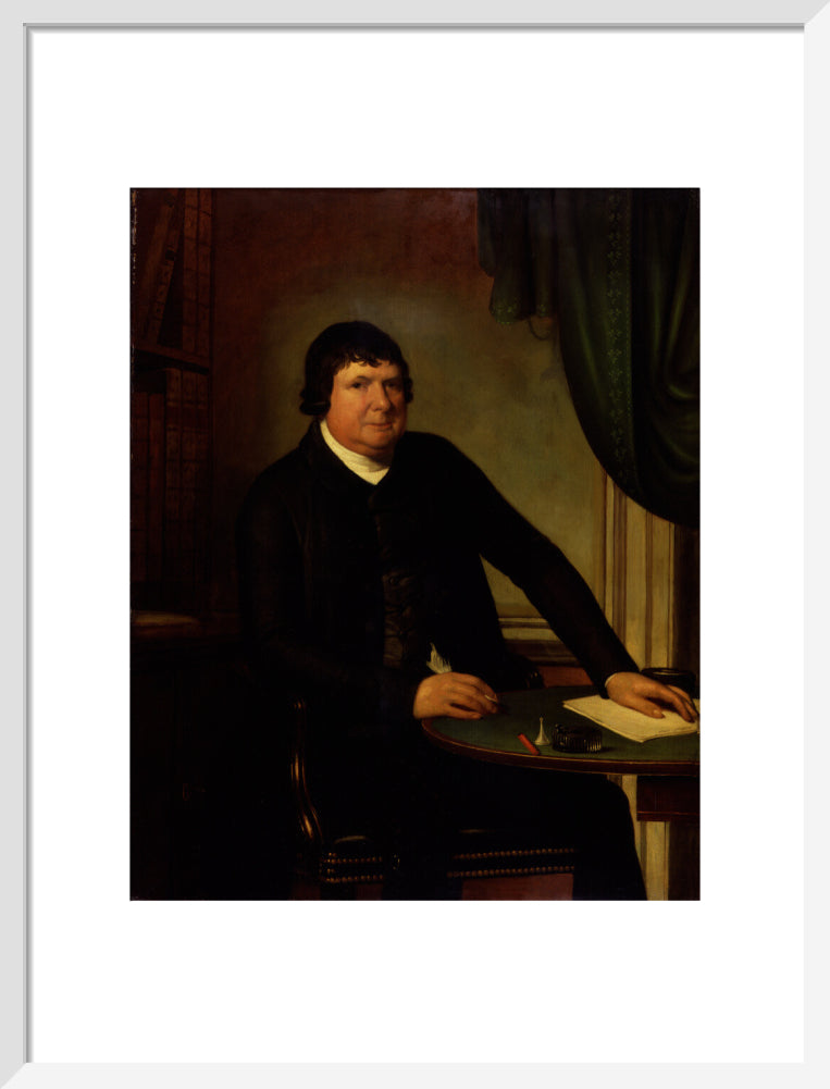 William huntington portrait print (art print, medium, white frame)