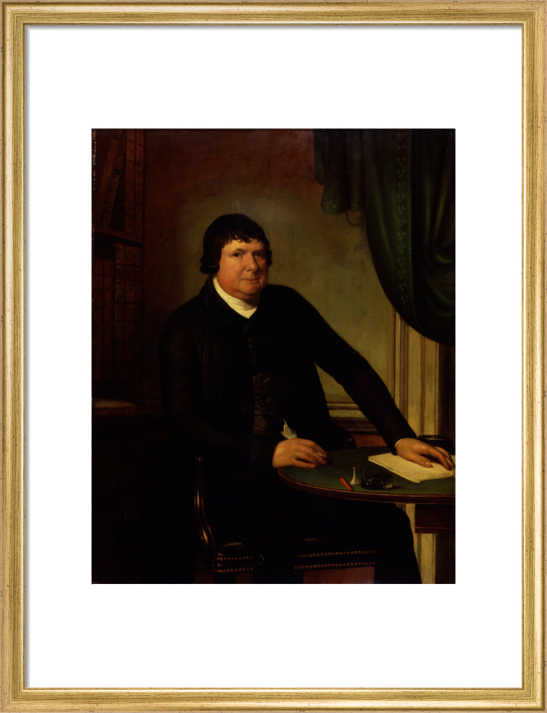William huntington portrait print (art print, medium, gold frame)