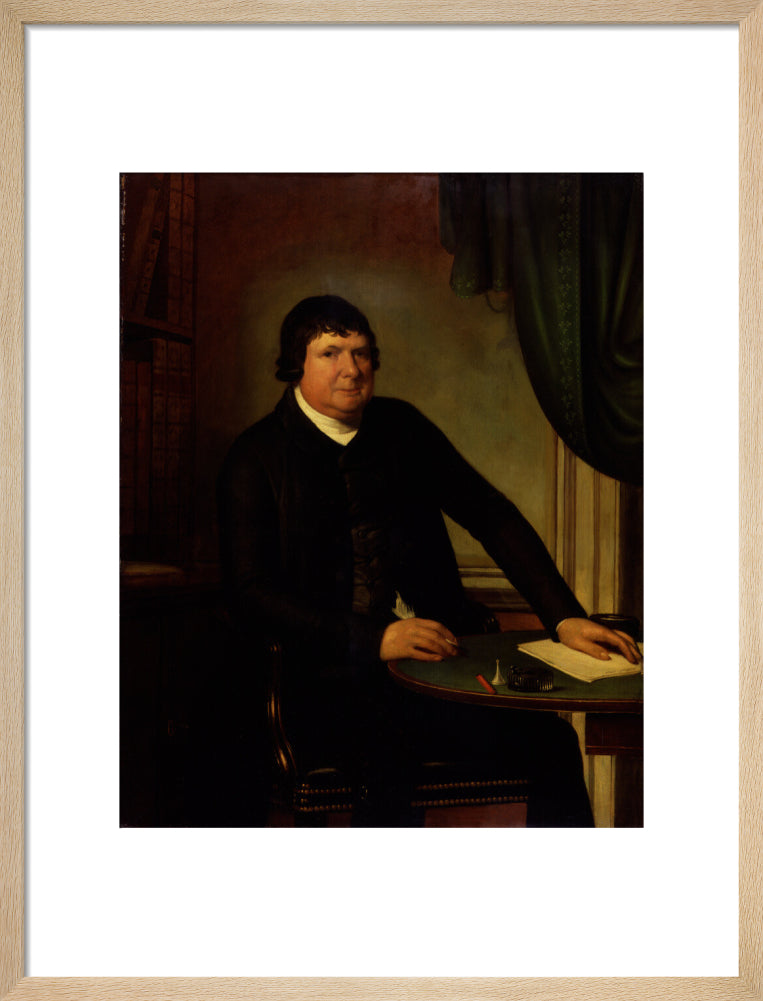 William huntington portrait print (art print, medium, natural frame)