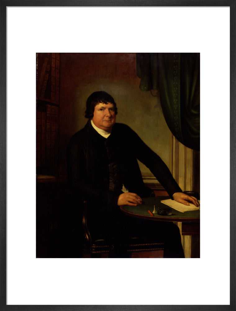William huntington portrait print (art print, large, black frame)