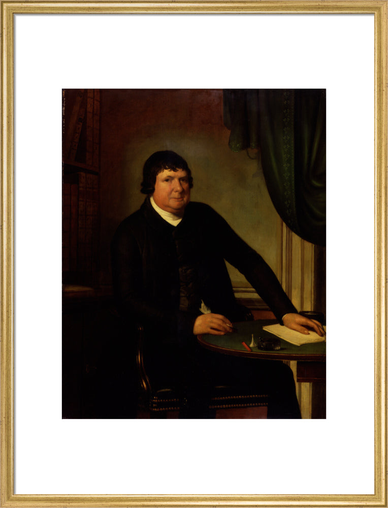 William huntington portrait print (art print, large, gold frame)