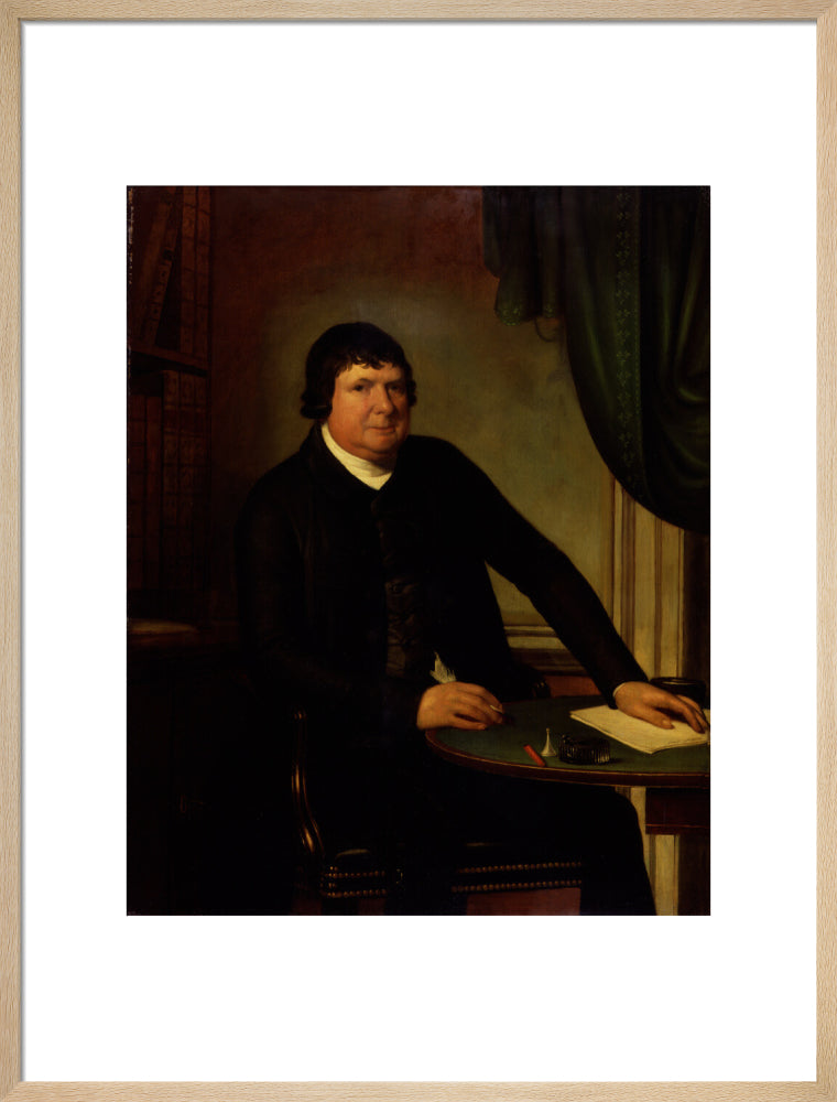 William huntington portrait print (art print, large, natural frame)