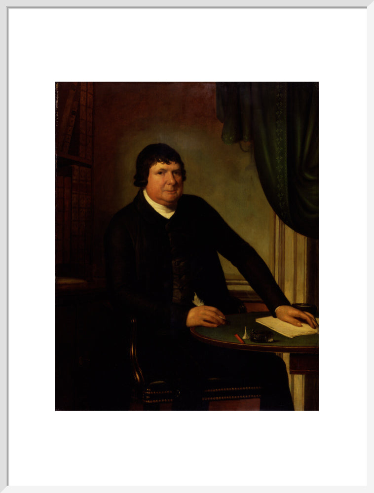 William huntington portrait print (art print, extra large, white frame)