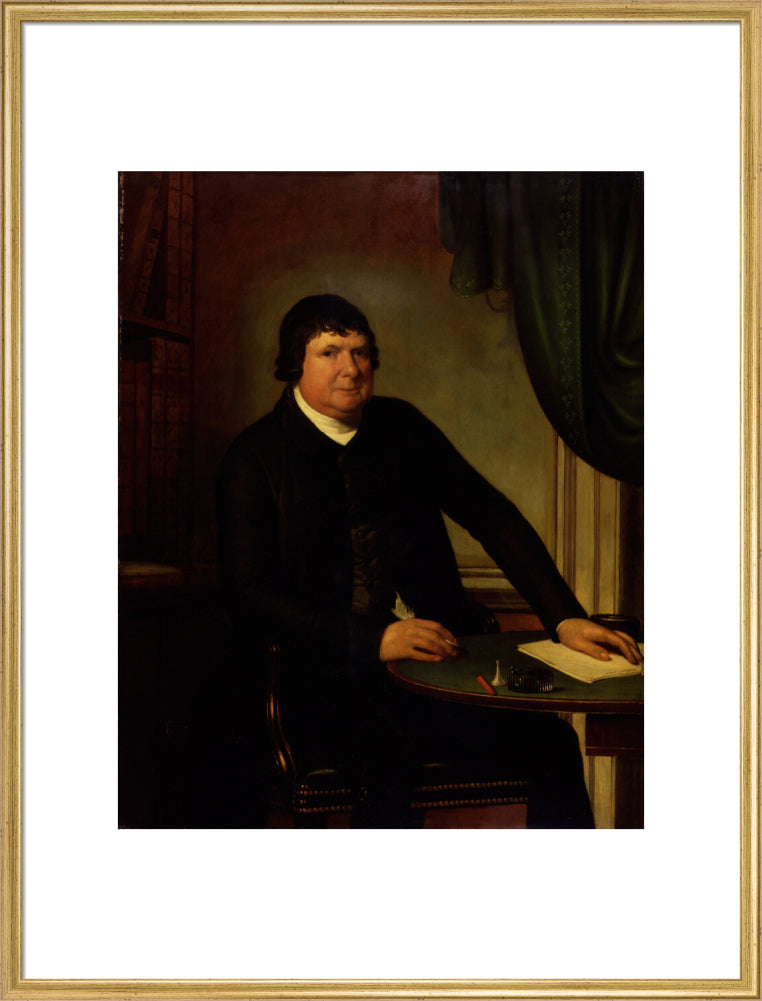 William huntington portrait print (art print, extra large, gold frame)