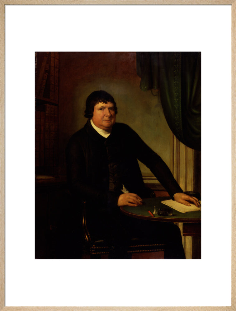 William huntington portrait print (art print, extra large, natural frame)