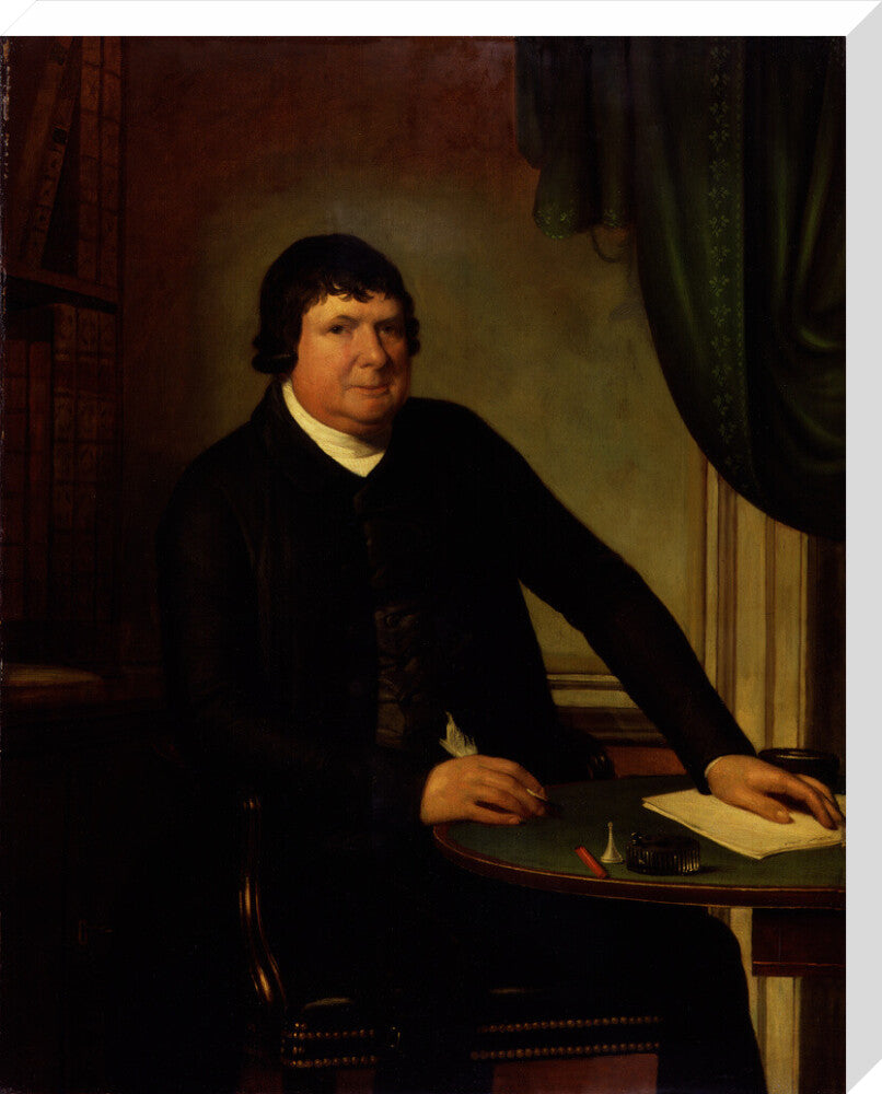 William huntington portrait print (stretched canvas, large, no frame)
