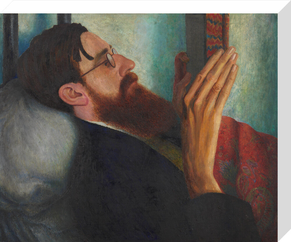 Lytton strachey portrait print (stretched canvas, medium, no frame)