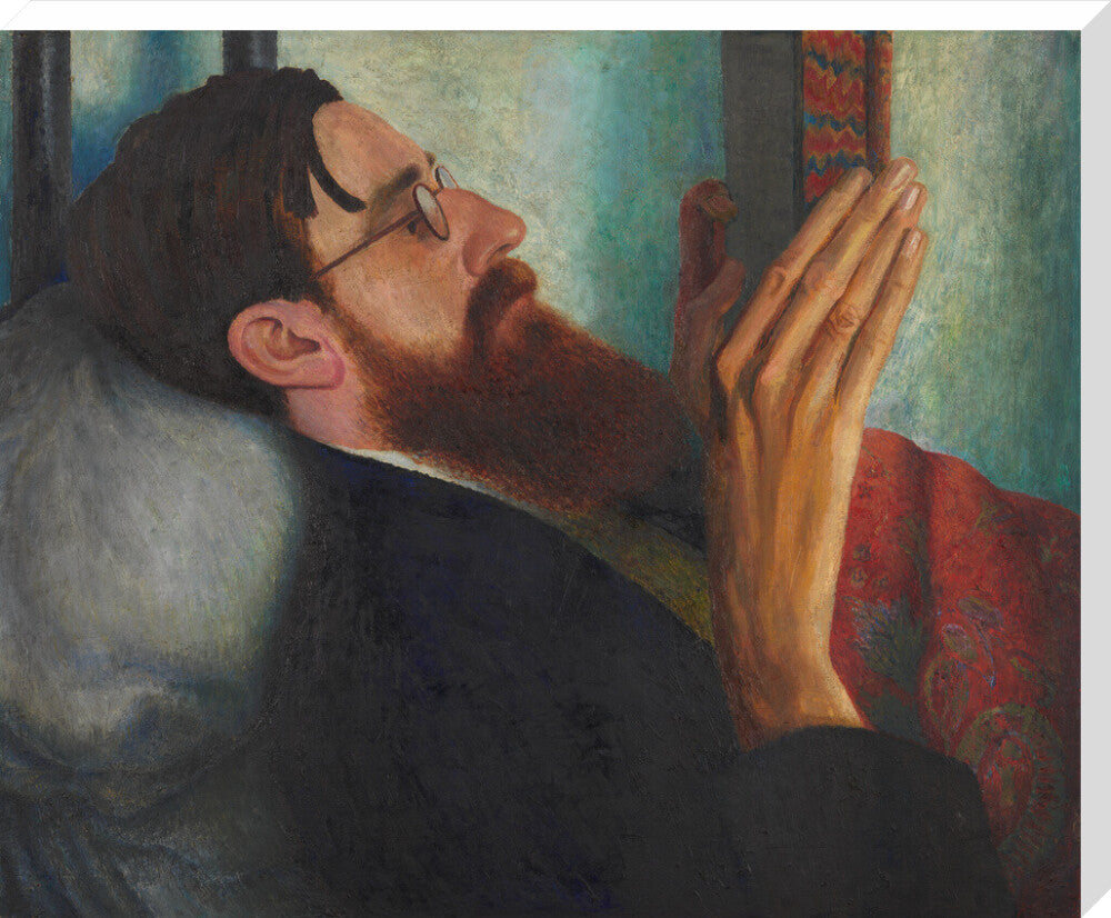 Lytton strachey portrait print (stretched canvas, extra large, no frame)