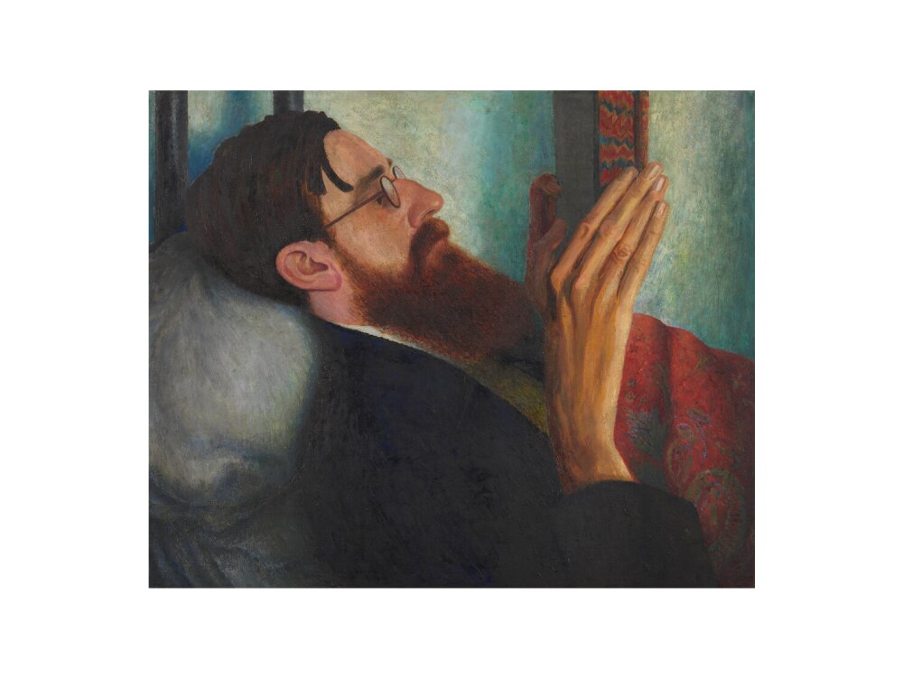 Lytton strachey portrait print (art print, small, no frame)