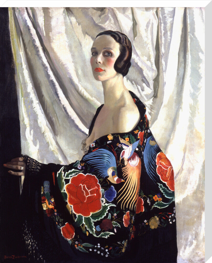 Doris zinkeisen portrait print (stretched canvas, extra large, no frame)