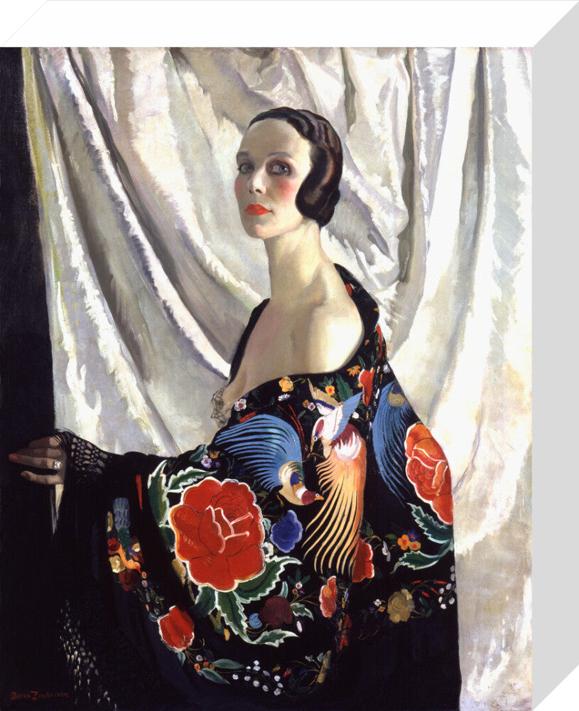 Doris zinkeisen portrait print (stretched canvas, small, no frame)