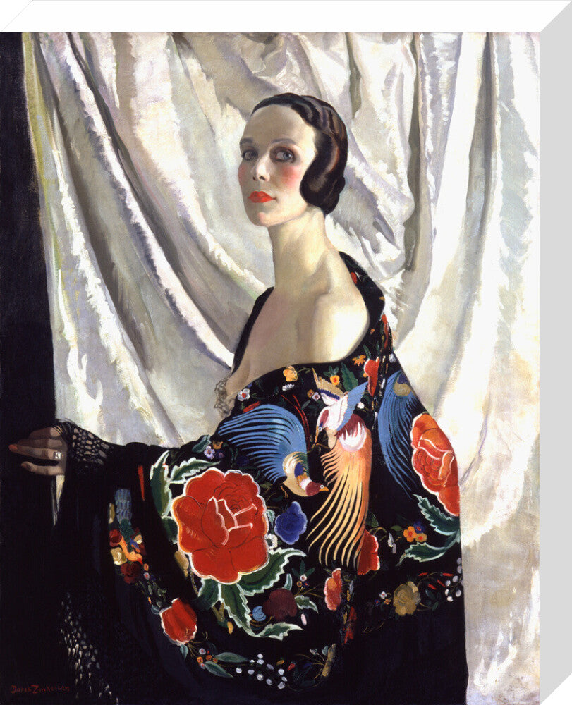 Doris zinkeisen portrait print (stretched canvas, medium, no frame)