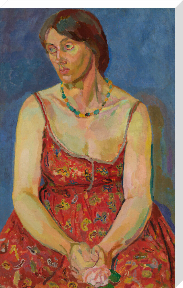 Vanessa bell portrait print (stretched canvas, extra large, no frame)