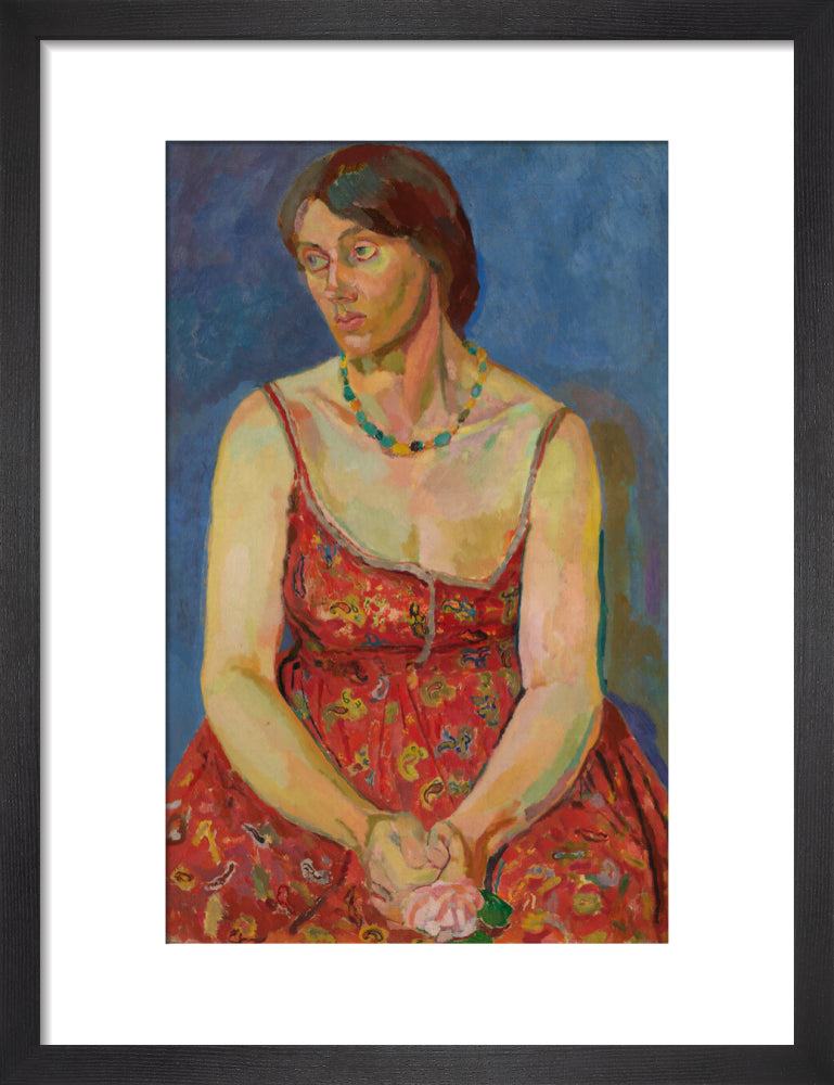 Vanessa bell portrait print (art print, small, black frame)