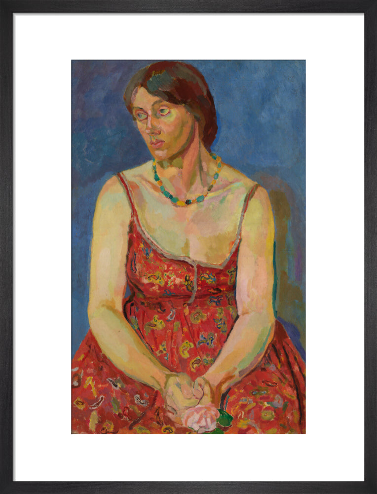Vanessa bell portrait print (art print, medium, black frame)