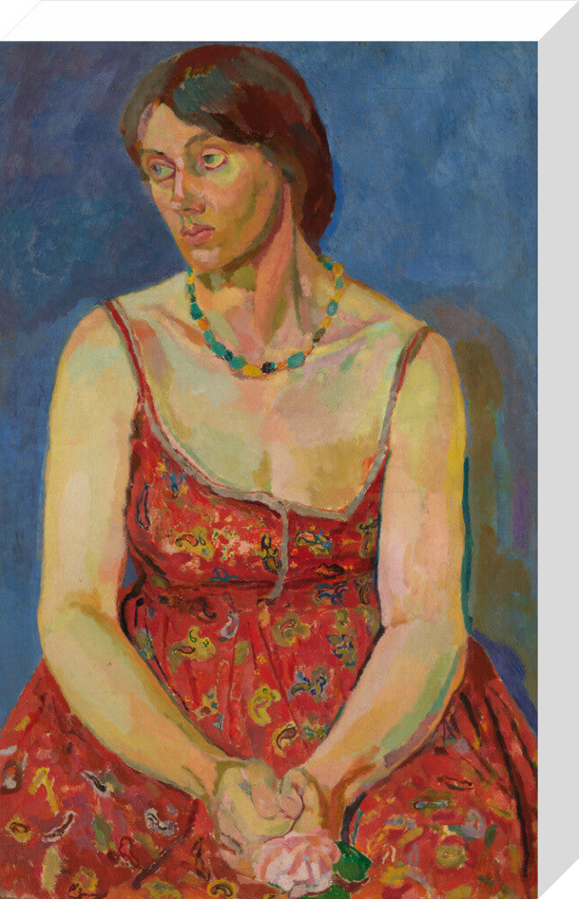 Vanessa bell portrait print (stretched canvas, medium, no frame)