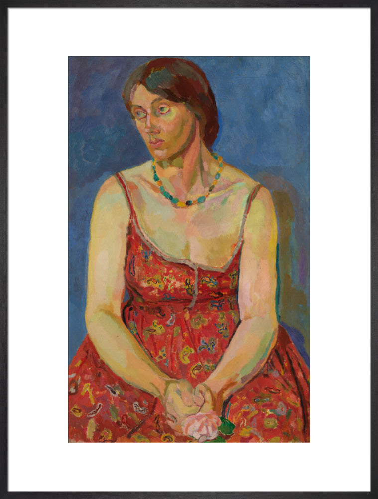 Vanessa bell portrait print (art print, extra large, black frame)