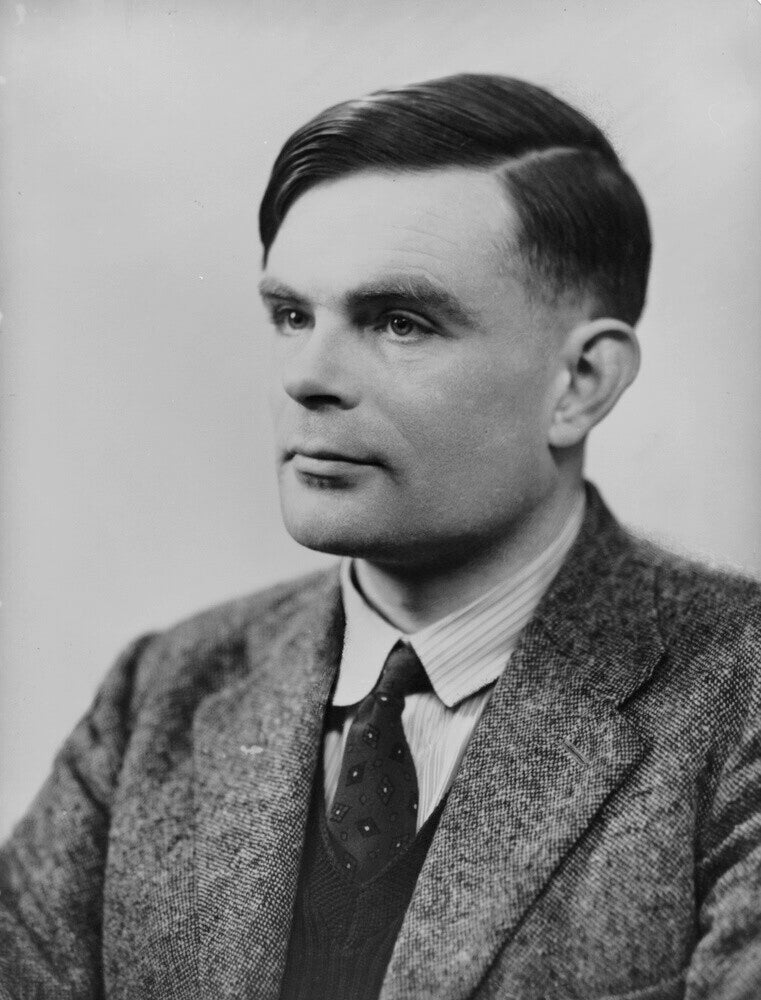 Alan turing portrait print