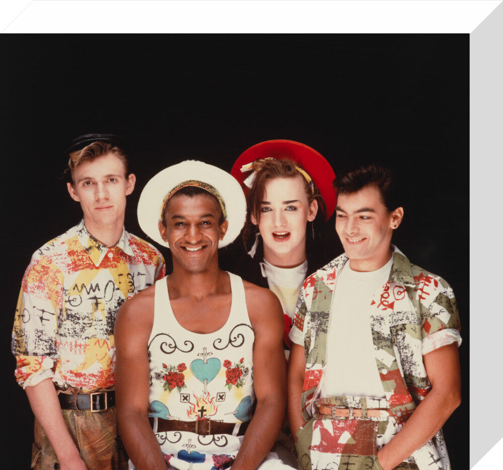 Culture club (roy hay; mikey craig; boy george; jon moss) portrait print (stretched canvas, small, no frame frame)