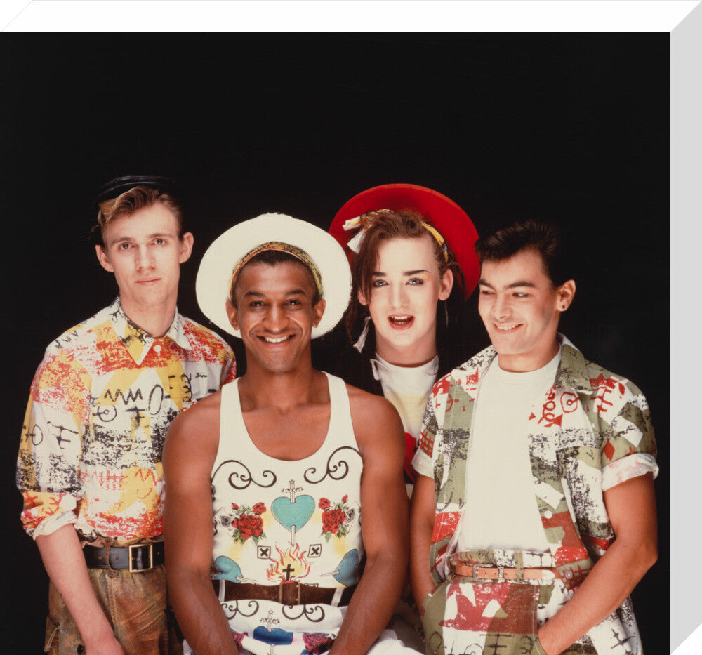 Culture club (roy hay; mikey craig; boy george; jon moss) portrait print (stretched canvas, medium, no frame frame)
