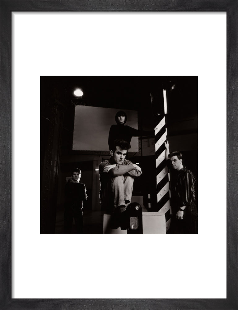 The smiths (mike joyce; morrissey; johnny marr; andy rourke) portrait print (art print, small, black frame)