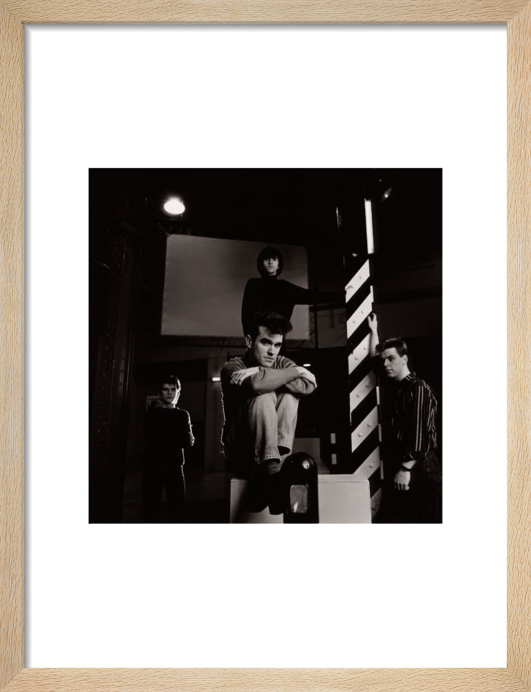 The smiths (mike joyce; morrissey; johnny marr; andy rourke) portrait print (art print, small, natural frame)