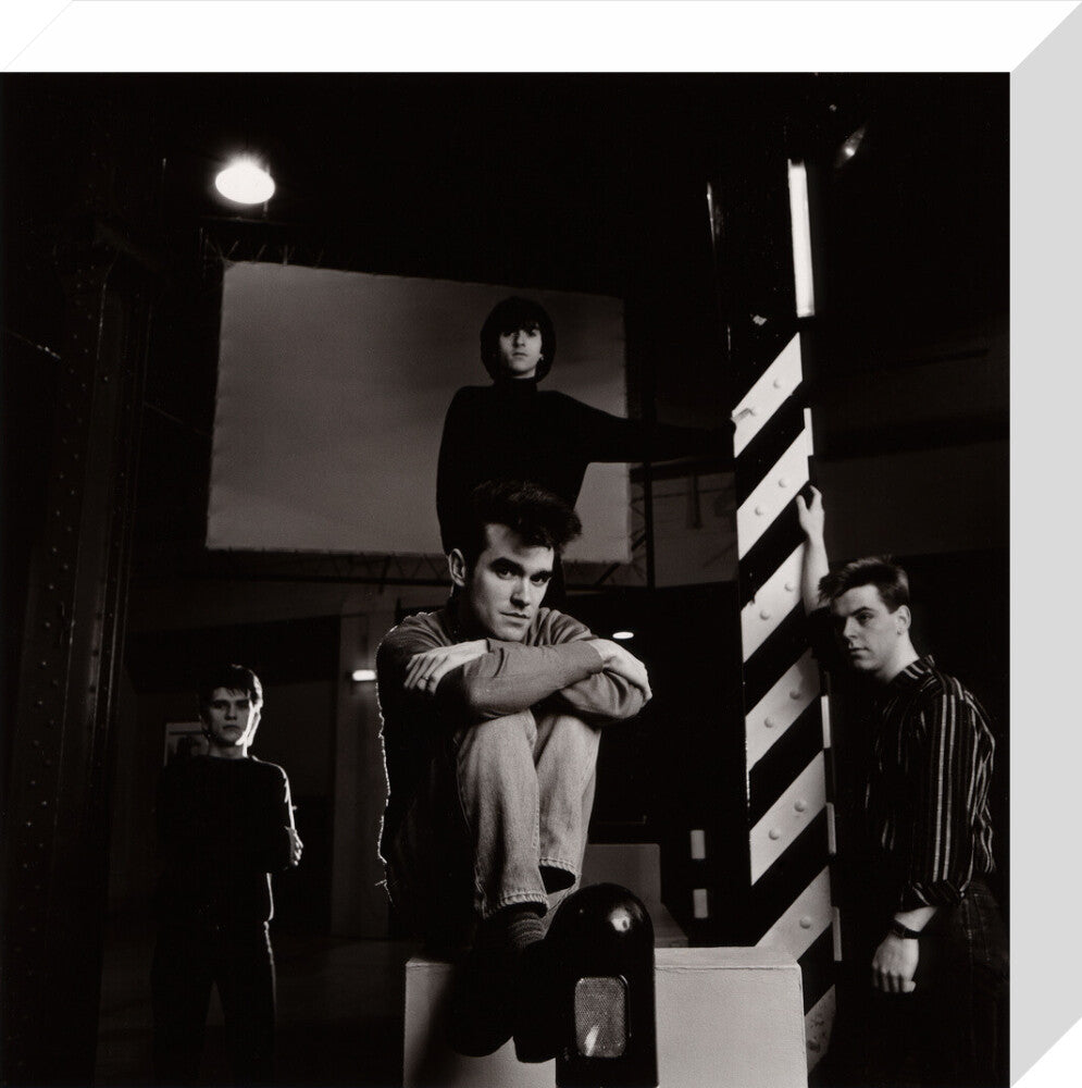 The smiths (mike joyce; morrissey; johnny marr; andy rourke) portrait print (stretched canvas, small, no frame)