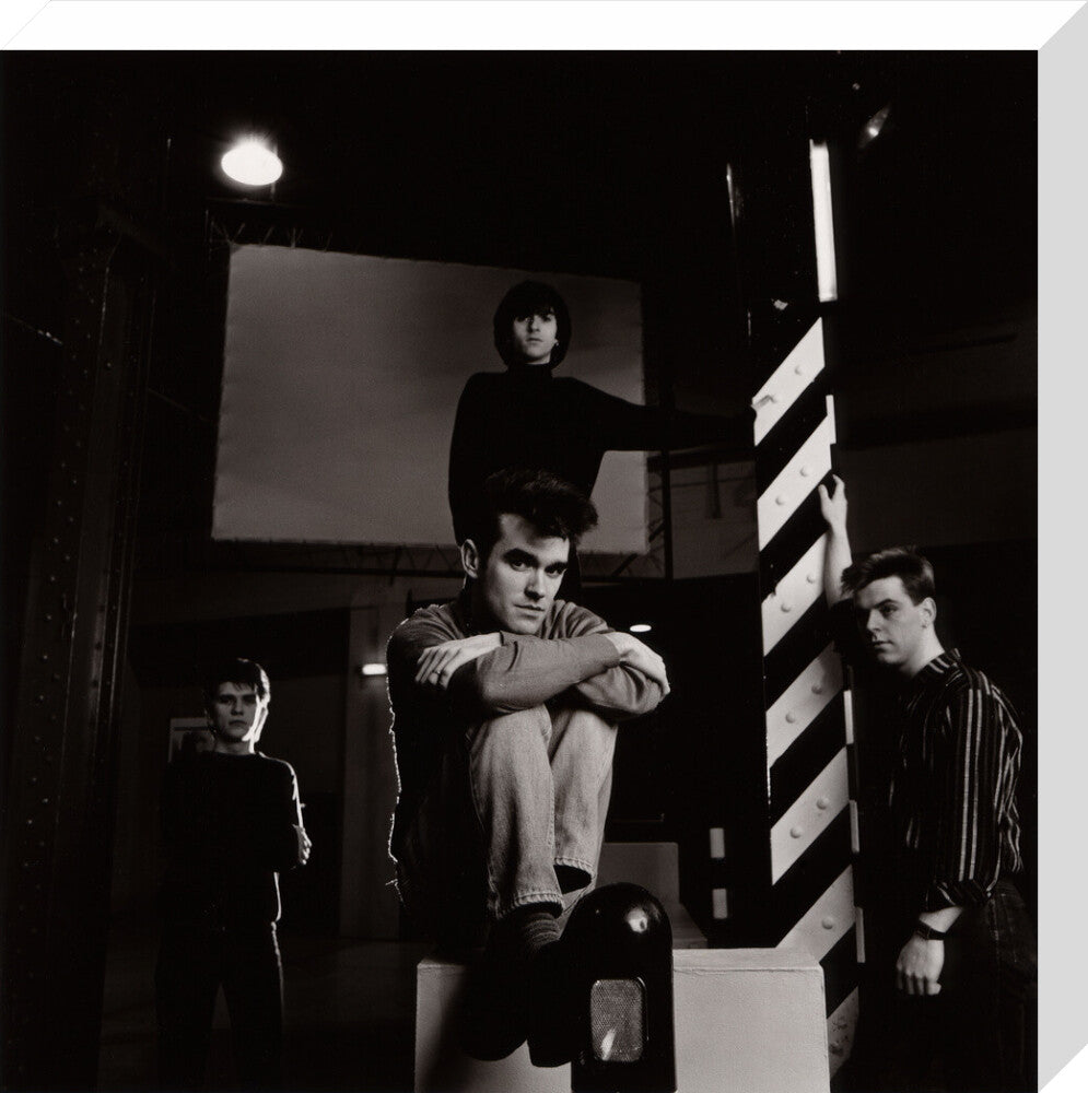 The smiths (mike joyce; morrissey; johnny marr; andy rourke) portrait print (stretched canvas, medium, no frame)