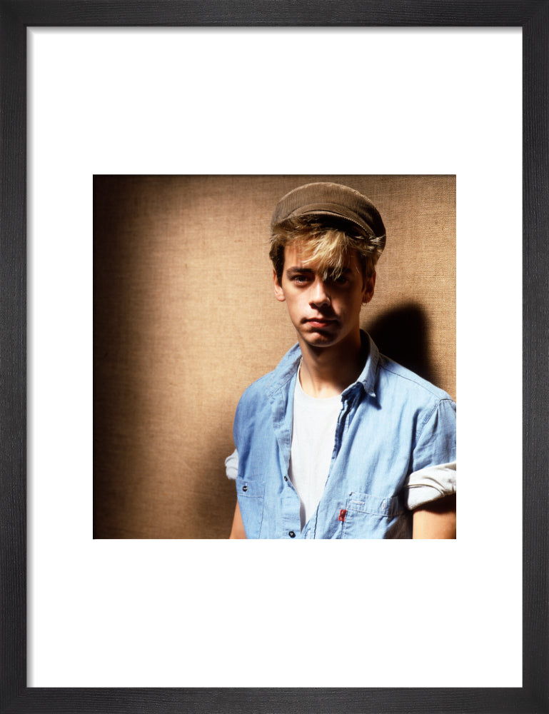 Nick heyward portrait print (art print, small, black frame)