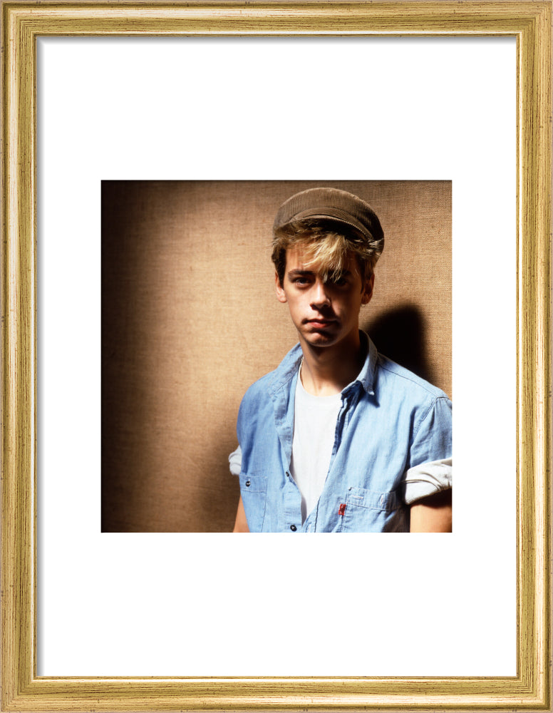 Nick heyward portrait print (art print, small, gold frame)