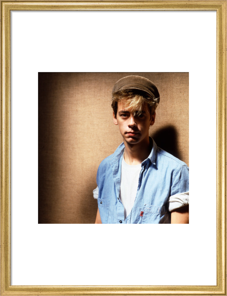 Nick heyward portrait print (art print, medium, gold frame)