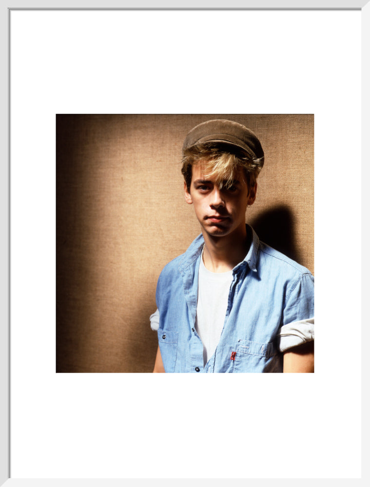 Nick heyward portrait print (art print, large, white frame)