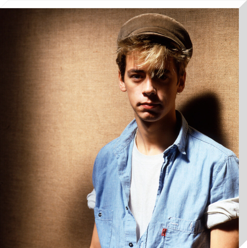 Nick heyward portrait print (stretched canvas, large, no frame)