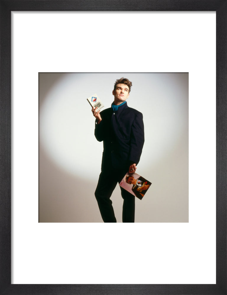 Morrissey portrait print (art print, small, black frame)