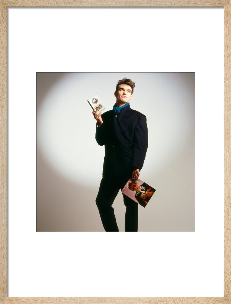 Morrissey portrait print (art print, medium, natural frame)