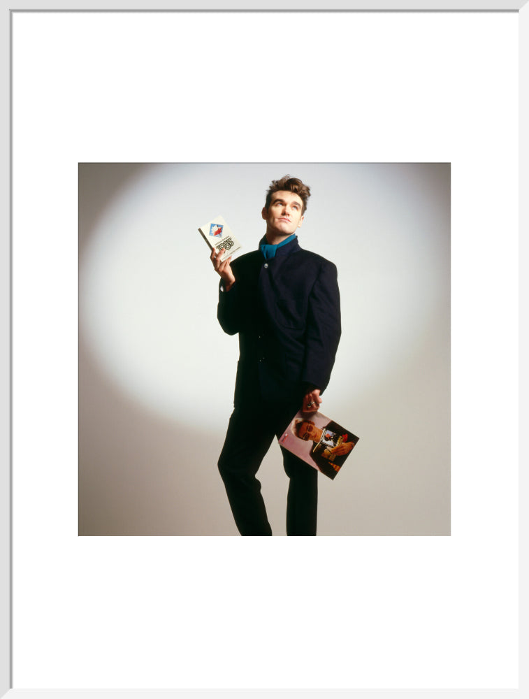 Morrissey portrait print (art print, extra large, white frame)
