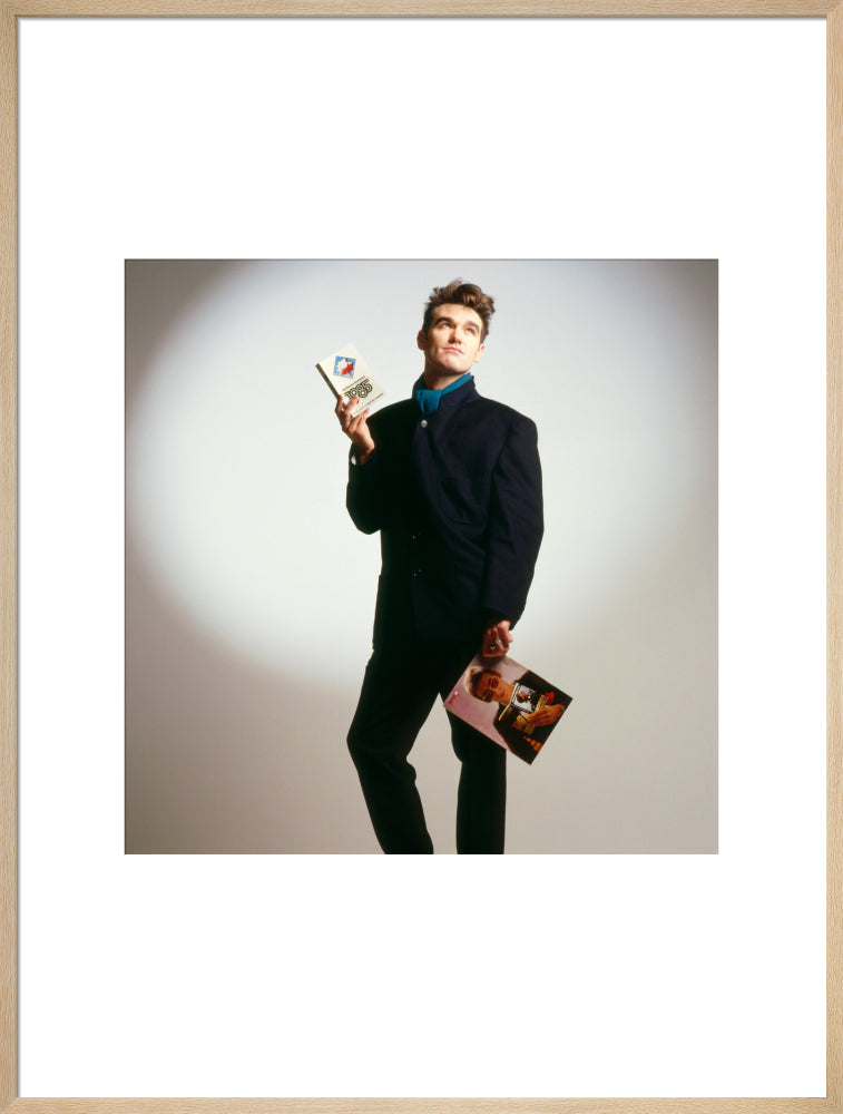 Morrissey portrait print (art print, extra large, natural frame)