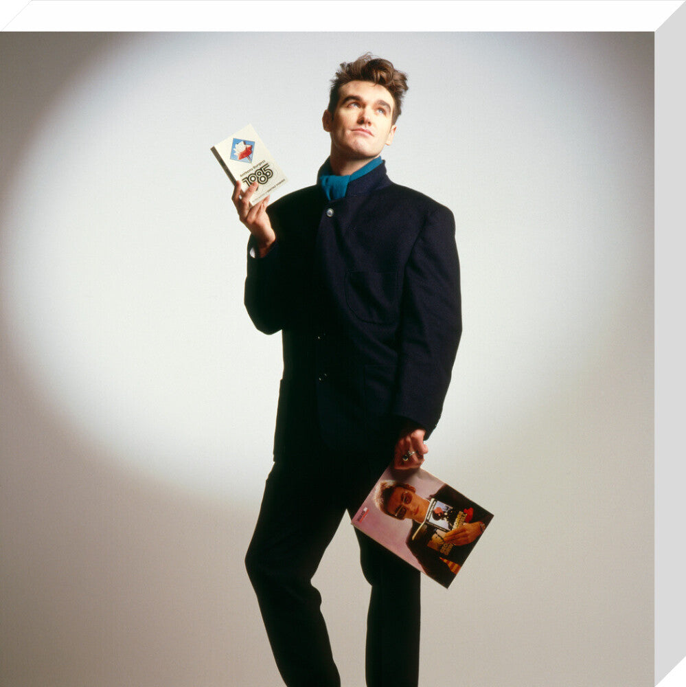 Morrissey portrait print (stretched canvas, medium, no frame)